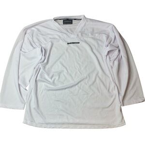 Sherwood Practice Hockey Jersey White Blank SR XL TG Senior Extra Large Team
